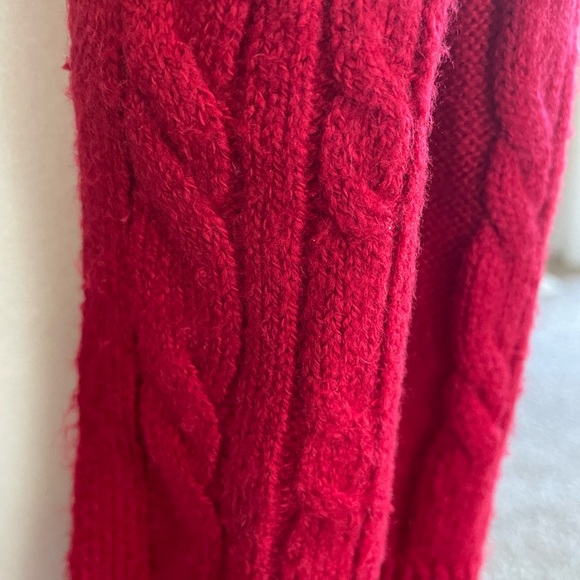 Talbots classic red scarf OS - Picture 4 of 4